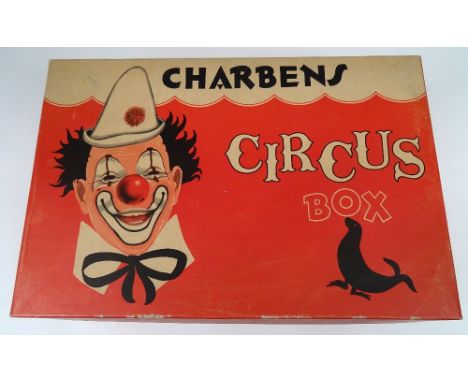 Charbens plastic Circus two Elephants with Tubs, two Clowns with buckets, two Clowns throwing water, three Liberty Horses, th