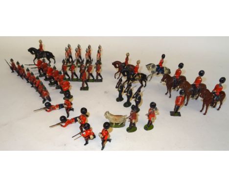 Britains Early Infantry and West India Regiment five Box Pack Infantry (F), two Valise Pack Pioneers, UNUSUAL apparently from