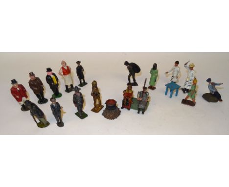 Various Civilians Hill Publican, Huntsman, Farmers, Priest and Lampcleaner, Charbens Organ Grinder, Gypsy with Cookpot, Wife 