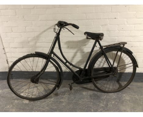 An early/mid 20th century Raleigh bike (as found) *Provenance - Preston Park Museum and Stockton-on-Tees Borough Council