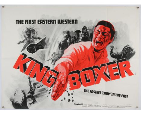 King Boxer AKA Five Fingers of Death (1972), British Quad, 40 x 30 inches, folded Director Cheng Chang Ho Stars Lo Lieh, Wang