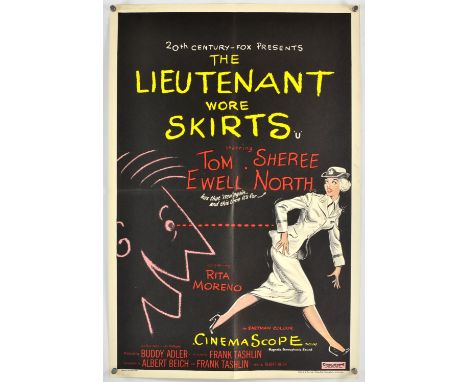 The Lieutenant Wore Skirts (1956), British Crown, 30 x 20 inches, bi-folded, printed by Stafford and Co Director Frank Tashli