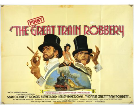 The First Great Train Robbery (1978), British Quad, 40 x 30 inches, folded, printed by Leonard Ripley Director Michael Cricht