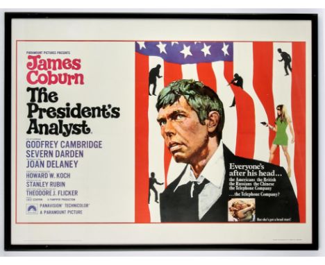 The Presidents Analyst (1967), British Quad 39.5 x 29.5 inches visible in frame, Backed framed glazed, 41 x 31 inches in fram