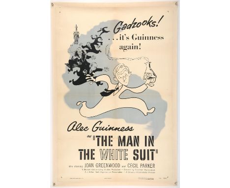 The Man In The White Suit (1951), US 1 Sheet, 41 x 27.5 inches, linen backed, 43 x 29.5 inches on backing, NSS 52/167, rolled