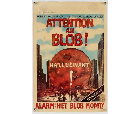 Beware! The Blob (1972), Belgian, 21.5 x 14.5 inches approx., foldedDirector Larry HagmanStars Robert Walker Jr, Gwynne Gilfo