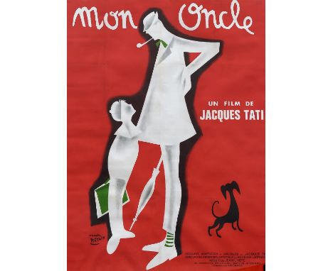 Mon Oncle (My Uncle) (1958), French Grande, Reissue, 61 x 46 inches visible, backed, framed, mounted and glazed, 68.5 x 53 in