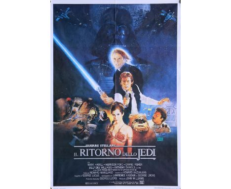 Star Wars Return Of The Jedi (Il Ritorno Della Jedi) (1983), Italian, Two Foglio, 55 x 39.5 inches, was folded now rolled, An