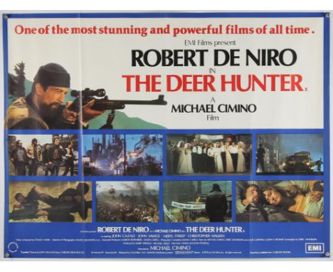 The Deer Hunter (1978), British Quad, 40 x 30, was folded now rolled, printed by Lonsdale & Bartholemew Director Michael Cimi