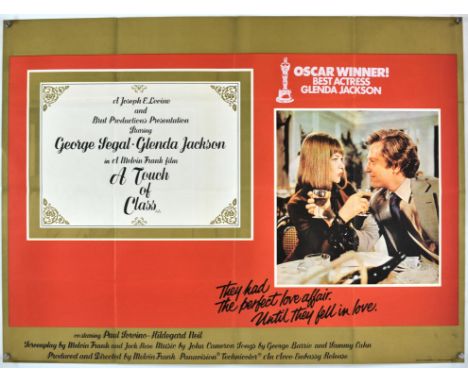 A Touch of Class (1973), British Quad, 40 x 30 inches, folded, printed by W.E. Berry Director Melvin Frank Stars George Segal