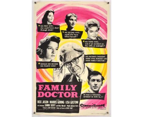 Family Doctor (AKA Prescription For Murder) (1958), British Crown, 30 x 20 inches, bi-folded, printed by Stafford and Co Dire