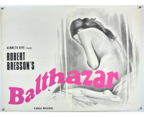 Balthazar (1966), British Quad, 40 x 30 inches, bi-folded Director Robert Bresson Stars Anne Wiazemsky, Walter Green  Provena