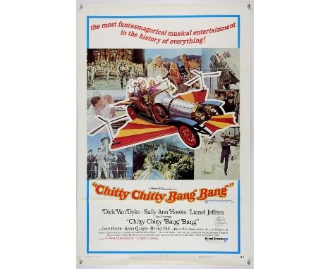 Chitty Chitty Bang Bang (1969), US 1 Sheet, 41 x 27 inches, was folded now rolled, style B, NSS 69/3 Director Ken Hughes Star