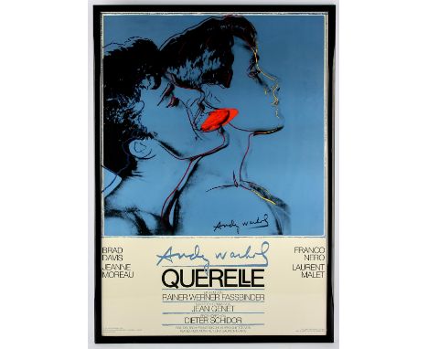 Querelle Blue (1982) Unsigned film poster, possible reproduction, artwork by Andy Warhol, later printed, Hamburg, Germany:Ver