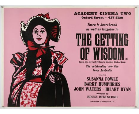 The Getting Of Wisdom (1977), British Quad, 40 x 30 inches, rolled, Academy Cinema London, Peter Strausfeld artwork, printed 