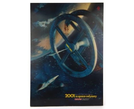 2001 A Space Odyssey (1968), MGM Special Lenticular Cinerama poster, 33 x 23 inches, flat, on rigid board, created from the R