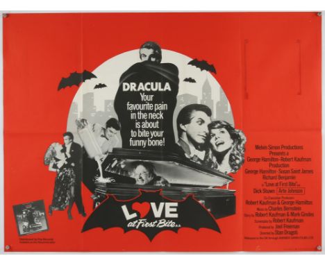 Love At First Bite (1979), British Quad, 40 x 30 inches, folded, printed by Lonsdale and Bartholomew Director Stan Dragoti St