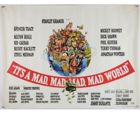 Its A Mad Mad Mad Mad World (1963), British Quad, 40 x 30 inches, Style A, rolled, printed by Stafford & Co, Jack Davis artwo