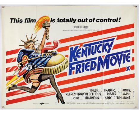 Kentucky Fried Movie (1977), British Quad, 40 x 30, was folded now rolled Director John Landis Stars Evan C. Kim, Boo Soo Han