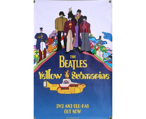 The Beatles Yellow Submarine (1968), UK Bluray release, 60 x 40 inches, rolled, 2012 RR Director George Dunning Stars The Bea