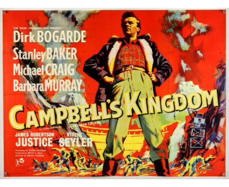 Campbell's Kingdom (1957), British Quad, 40 x 30 inches, folded, printed by Charles & Read Limited Director Ralph Thomas Star