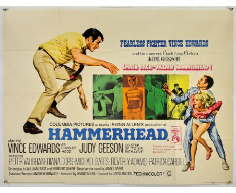 Hammerhead (1968), British Quad, 40 x 30 inches, folded, printed by Londsdale & Bartholomew   Director David Miller  Stars Vi