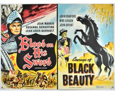 Blood On His Sword (AKA The Miracle of the Wolves) (1961) / Courage of Black Beauty (1957), British Quad, 40 x 30 inches, bi-