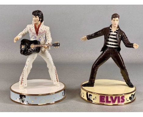 TWO ROYAL DOULTON LIMITED EDITION ELVIS FIGURES, 'Jailhouse Rock' EP1 (94/2500), and 'Vegas' EP3 (1371/2500)Provenance: priva
