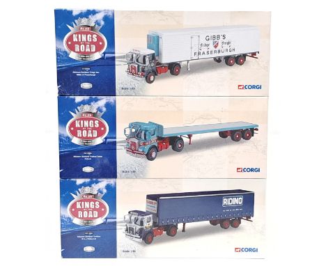 Corgi Kings of the Road, 1:50 Scale, a boxed Commercial group.&nbsp; Includes CC12503 Atkinson Borderer Fridge Van &ldquo;Gib