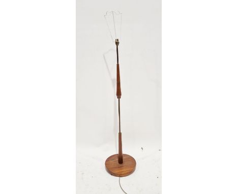 Mid to late 20th century, possibly teak and metal, standard lamp, 120cm high&nbsp;