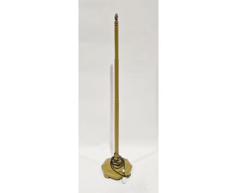 Green painted wooden standard lamp, 58cm high&nbsp;