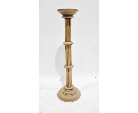 Modern pine jardiniere stand, 97cm high x 23cm diameter&nbsp;