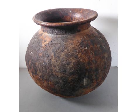 A large ovoid terracotta garden planter&nbsp;