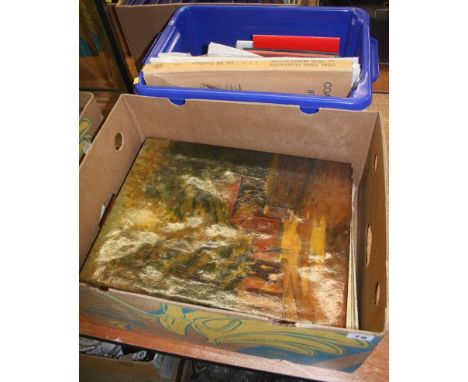 Box of ordnance survey maps, mining ephemera etc.