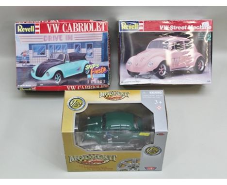 REVELL UNMADE SEALED MODEL KITS - VW Street Machine 1:25 scale and VW Cabriolet 1:25 scale, in original boxes, together with 