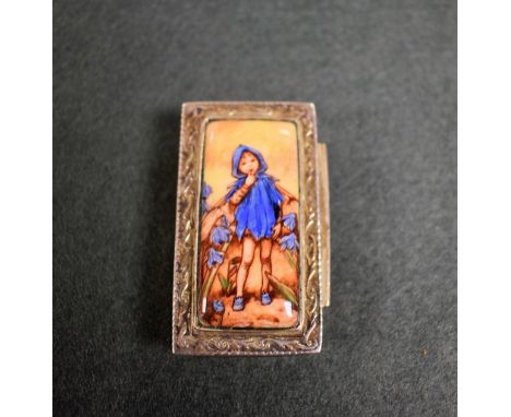 A Flower Fairy 925 silver snuff box