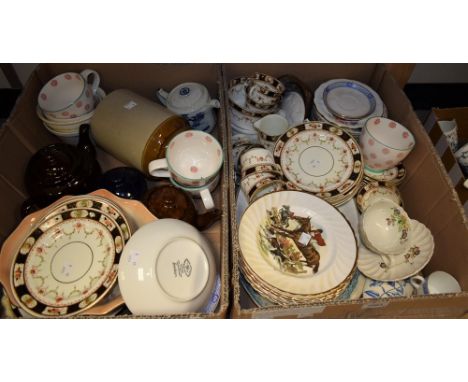 Ceramics - an Edwardian Staffordshire tea set for ten; other tea and table ware including Royal Albert, Royal Worcester, Roya