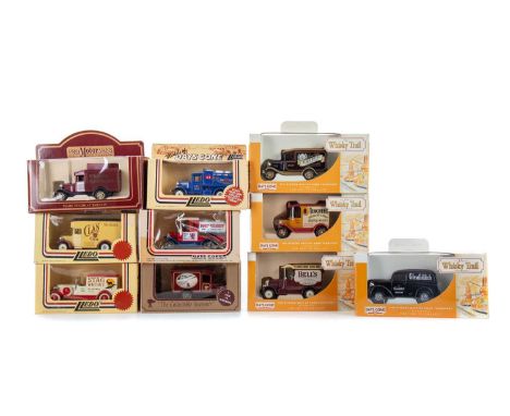 COLLECTION OF 29 WHISKY BRANDED MODEL VEHICLES MANUFACTURED BY LLEDO Including The Whisky Trail Days Gone with brands such as