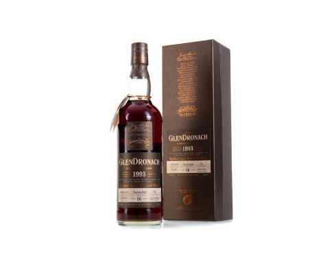 GLENDRONACH 1993 16 YEAR OLD SINGLE CASK #523 HIGHLAND SINGLE MALT  Thanks to its rich, weighty spirit and penchant for sherr