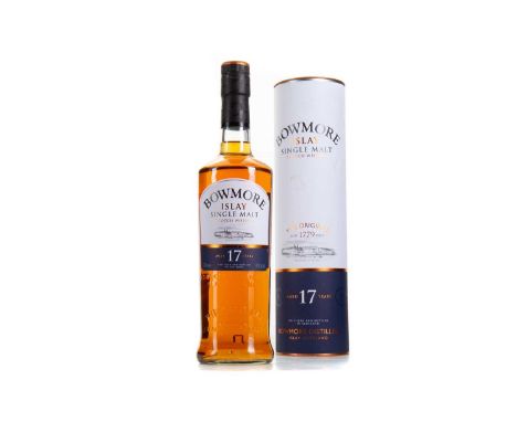 BOWMORE 17 YEAR OLD ISLAY SINGLE MALT  Sat on the picturesque shore of Loch Indaal, Bowmore is a distillery steeped in mythol