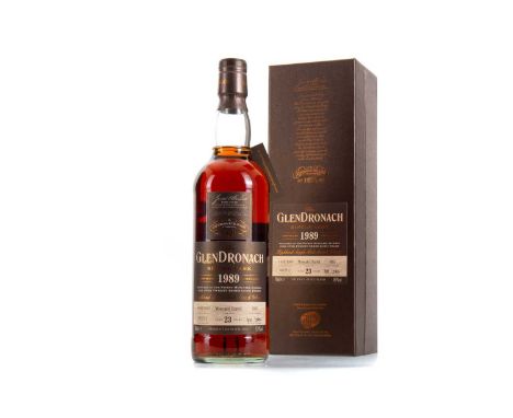 GLENDRONACH 1989 23 YEAR OLD SINGLE CASK #4885 HIGHLAND SINGLE MALT  Thanks to its rich, weighty spirit and penchant for sher