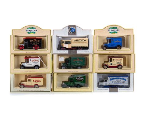 COLLECTION OF 24 WHISKY BRANDED MODEL VEHICLES MANUFACTURED BY LLEDO Including The Whisky Trail Days Gone with brands such as