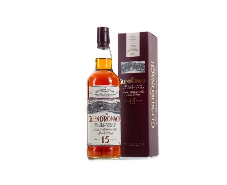 GLENDRONACH 15 YEAR OLD HIGHLAND SINGLE MALT  Thanks to its rich, weighty spirit and penchant for sherry cask maturation, Gle