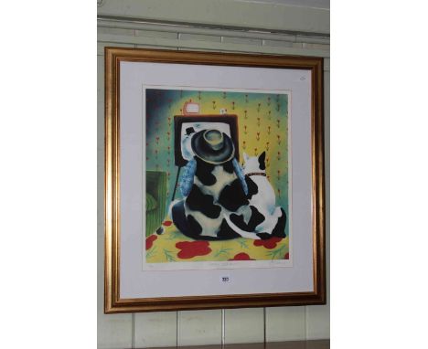 Mackenzie Thorpe, Watching with Butch, limited edition print, signed, title and numbered 5/170, in pencil in the margin, in g