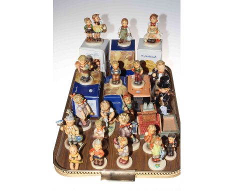 Collection of twenty Hummel figurines, some boxed.