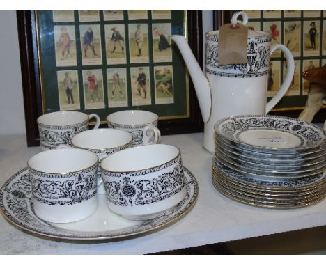 A Royal Worcester Padua Pattern Coffee Set.