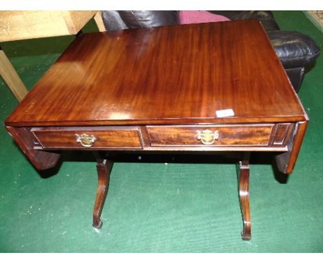 A Late 19th Century Sofa Table of Neat Proportions.