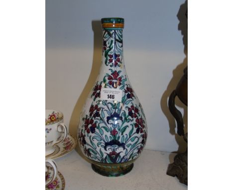 An Italian Lamp Base with Floral Decoration, with Orsini-Cittadini, Perugia under.