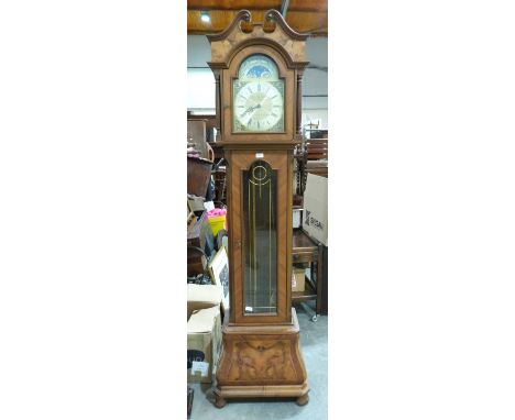 A walnut longcase clock of recent manufacture. 85' high