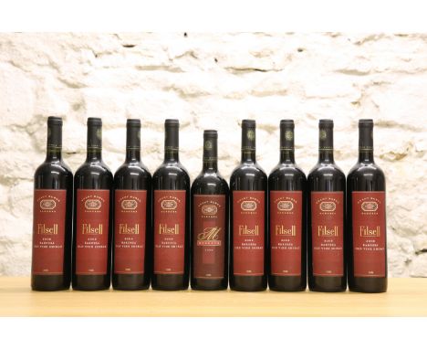 9 BOTTLES GRANT BURGE FILSELL VINEYARD BAROSSA OLD VINE SHIRAZ, being 8 bottles 2005 vintage and 1 bottle 2003 vintage, (all 